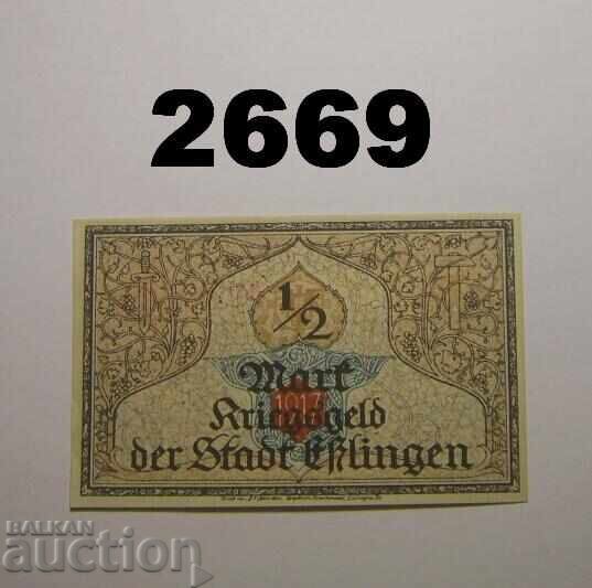 Έσλινγκεν 50 πφένιχ (1/2 μάρκο) 1917 Γερμανία