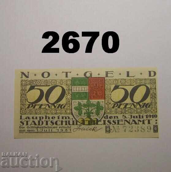 Λάουπχαϊμ 50 pfennig 1919 Γερμανία