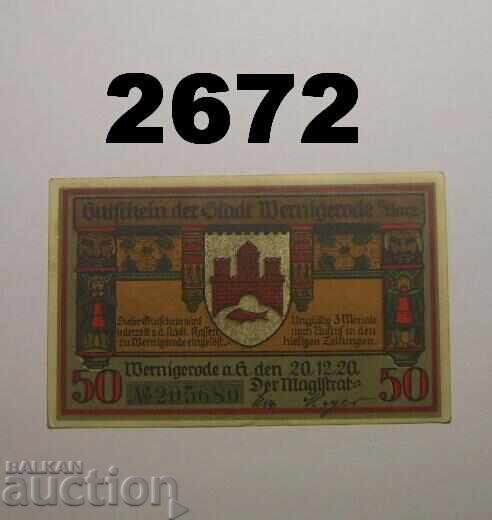 Wernigerode 50 pfennig 1920 Germania