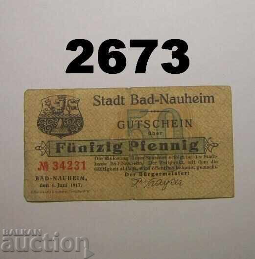 Bad Nauheim 50 pfennig 1917 Γερμανία