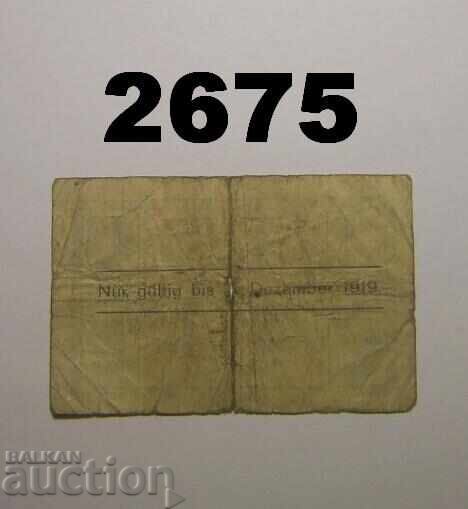 Λειψία 50 φένιγκ Γερμανία περ. 1918 με τιμή 1.00 BGN | € 0.51