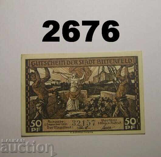 Bitterfeld 50 pfennig 1921 Germania Bitterfeld 50 pfennig 1921 Germania