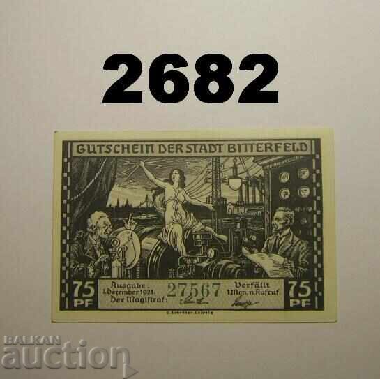 Bitterfeld 75 pfennig 1921 Germania