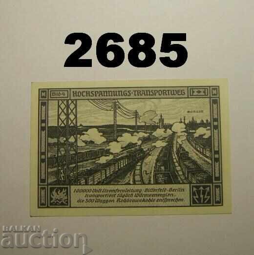 Μπίτερφελντ 75 πφένιχ 1921 Γερμανία με τιμή 2.00 BGN | € 1.02
