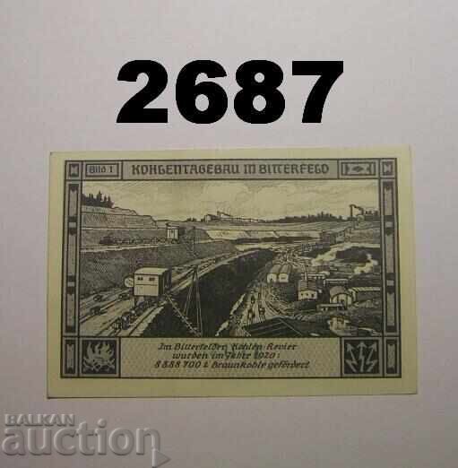 Bitterfeld 75 pfennig 1921 Germania cu preț 2.00 BGN | € 1.02