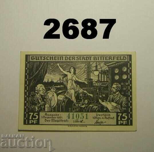 Bitterfeld 75 pfennig 1921 Germania