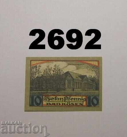 Bad Kösen 10 pfennig 1921 Germany with price 2.50 BGN | € 1.28