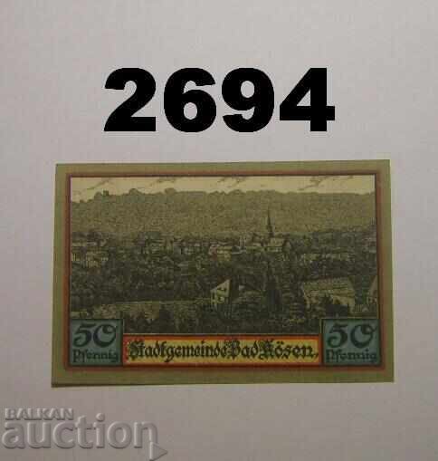 Bad Kösen 50 pfennig 1921 Germany with price 2.50 BGN | € 1.28