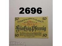 Baden-Baden 50 pfennig 1919 Germany