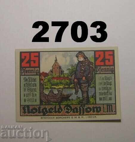 Dassow 25 pfennig 1921 Germany with price 2.50 BGN | € 1.28