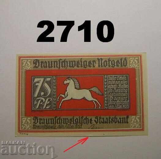 Braunschweig 75 pfennig 1921 Germany