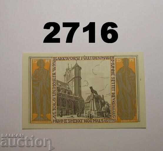 Braunschweig 25 pfennig 1921 Germany with price 2.00 BGN | € 1.02