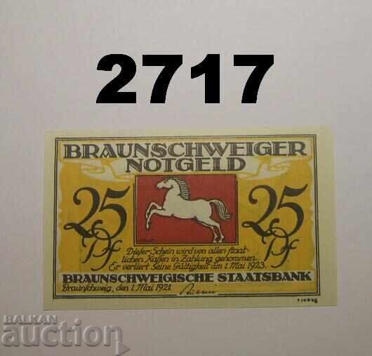Μπράουνσβαϊγκ 25 φένιγκ 1921 Γερμανία