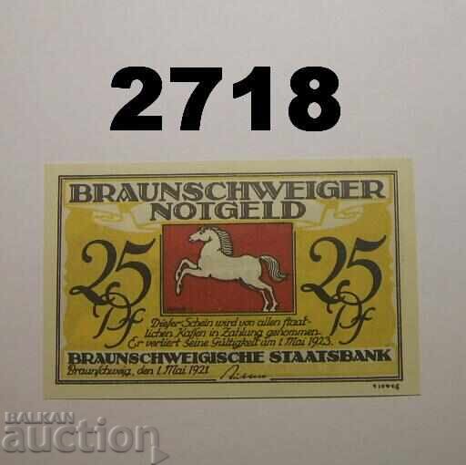Braunschweig 25 pfennig 1921 Germany