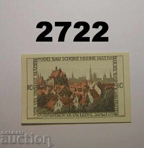 Braunschweig 10 pfennig 1921 Germany with price 2.00 BGN | € 1.02