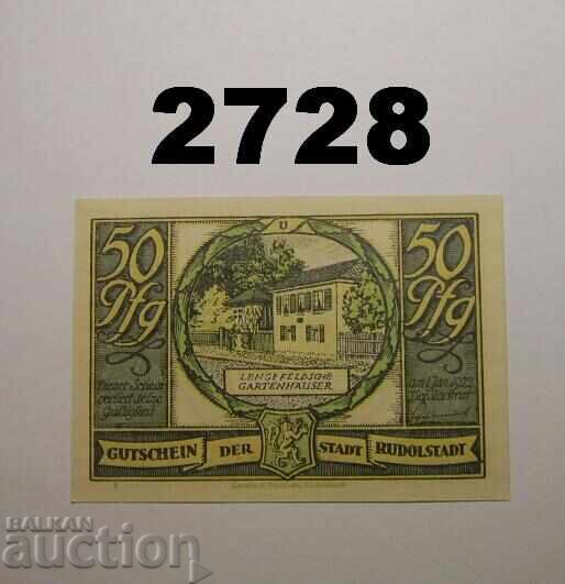 Rudolstadt 50 pfennig 1921 Germania cu preț 2.50 BGN | € 1.28
