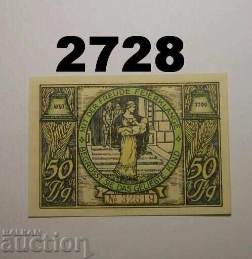 Rudolstadt 50 pfennig 1921 Germania