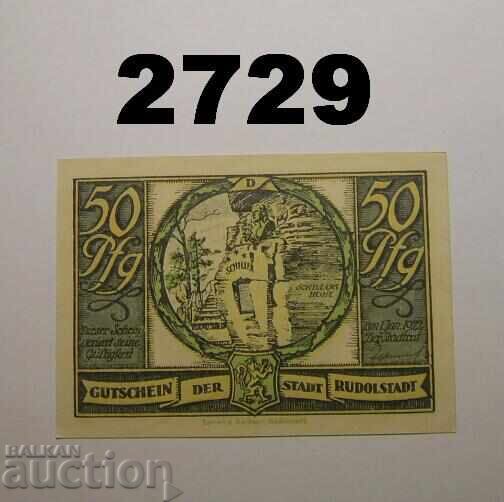 Rudolstadt 50 pfennig 1921 Germania cu preț 2.50 BGN | € 1.28