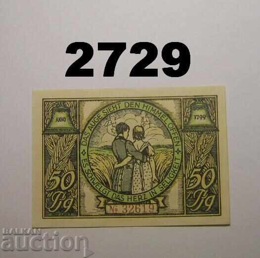 Rudolstadt 50 pfennig 1921 Germania