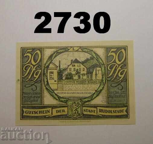 Ρούντολστατ 50 πφέννιχ 1921 Γερμανία με τιμή 2.50 BGN | € 1.28