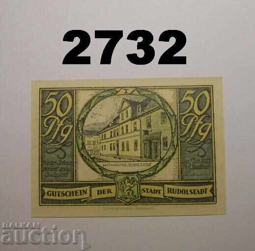 Rudolstadt 50 pfennig 1921 Germany with price 2.50 BGN | € 1.28