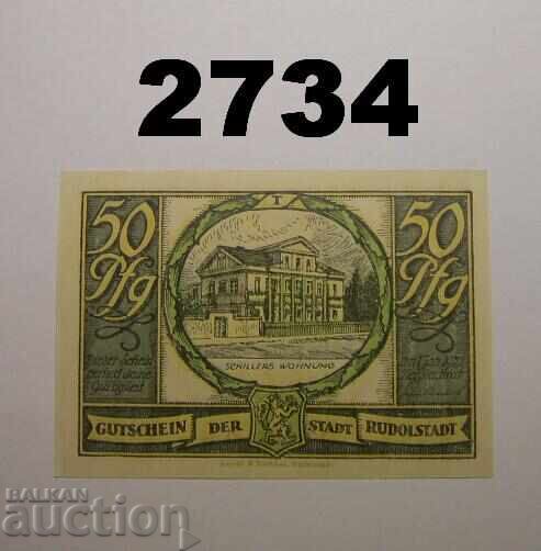 Ρούντολστατ 50 πφέννιχ 1921 Γερμανία με τιμή 2.50 BGN | € 1.28