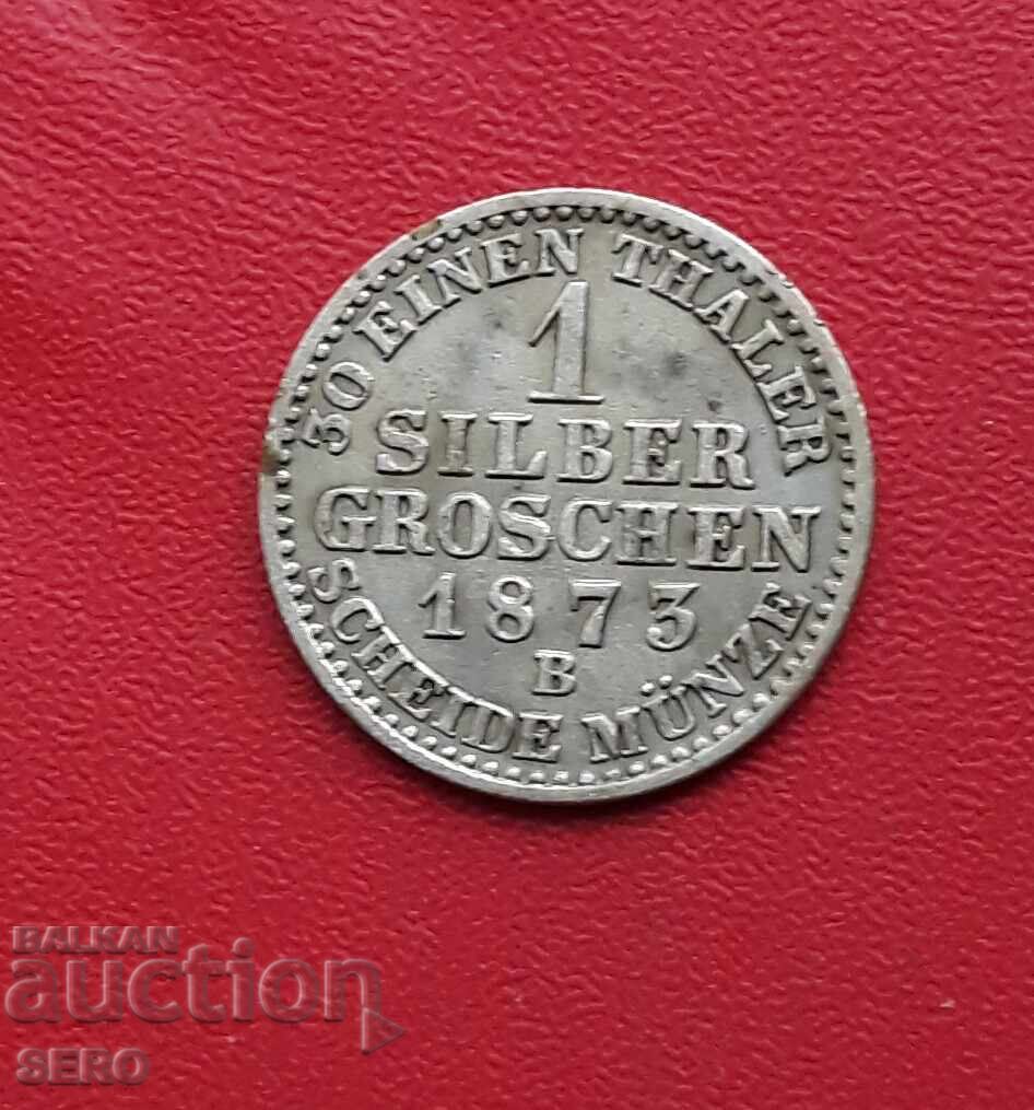 Germany - Prussia - 1 silver groschen 1873 B - Hanover - very fine condition Germany - Prussia - 1 silver groschen 1873 B - Hanover - very fine condition