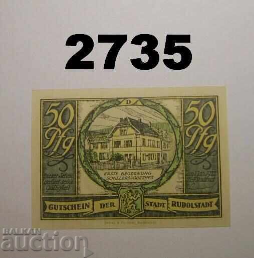 Rudolstadt 50 pfennig 1921 Германия с цена 2.50 лв. | € 1.28