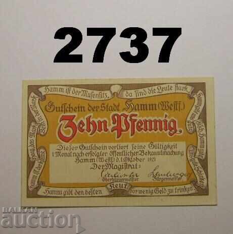 Hamm 10 pfennig 1921 Germany