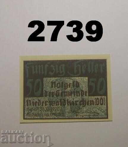 Niederwaldkirchen 50 heller 1920 Austria Niederwaldkirchen 50 heller 1920 Austria