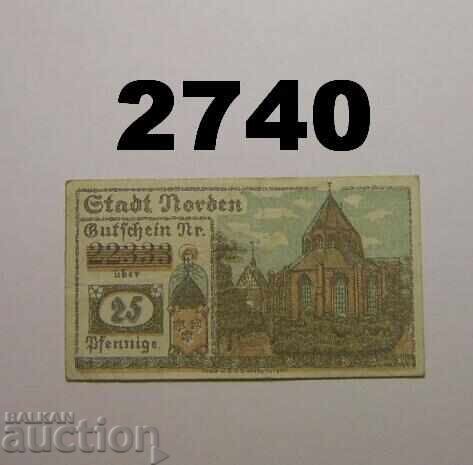 Norden 25 πφέννιχ 1920 Γερμανία Norden 25 πφέννιχ 1920 Γερμανία