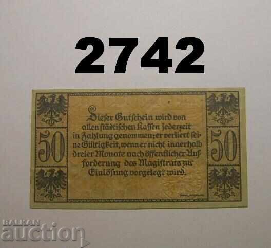 Nordhausen 50 pfennig 1919 Germany with price 1.00 BGN | € 0.51