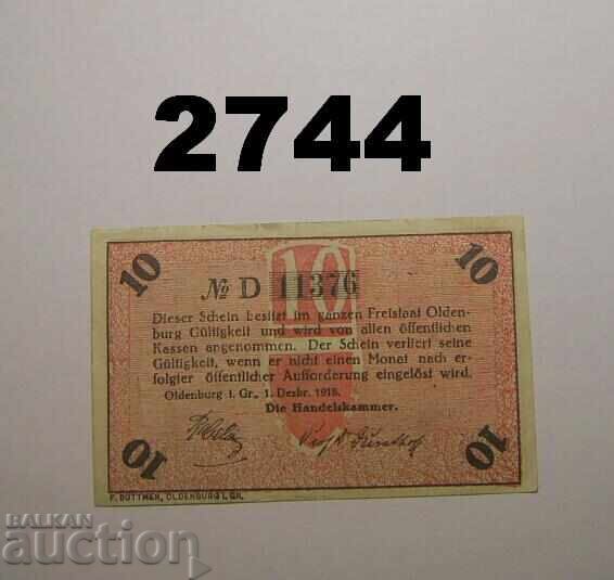 Όλντενμπουργκ ι. Ο. 10 pfennig 1918 Drfa Γερμανία με τιμή 4.00 BGN | € 2.05 Όλντενμπουργκ ι. Ο. 10 pfennig 1918 Drfa Γερμανία με τιμή 4.00 BGN | € 2.05