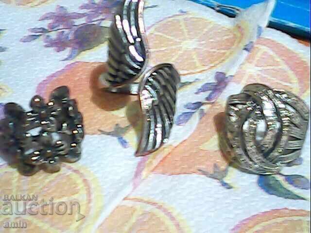 Old silver rings