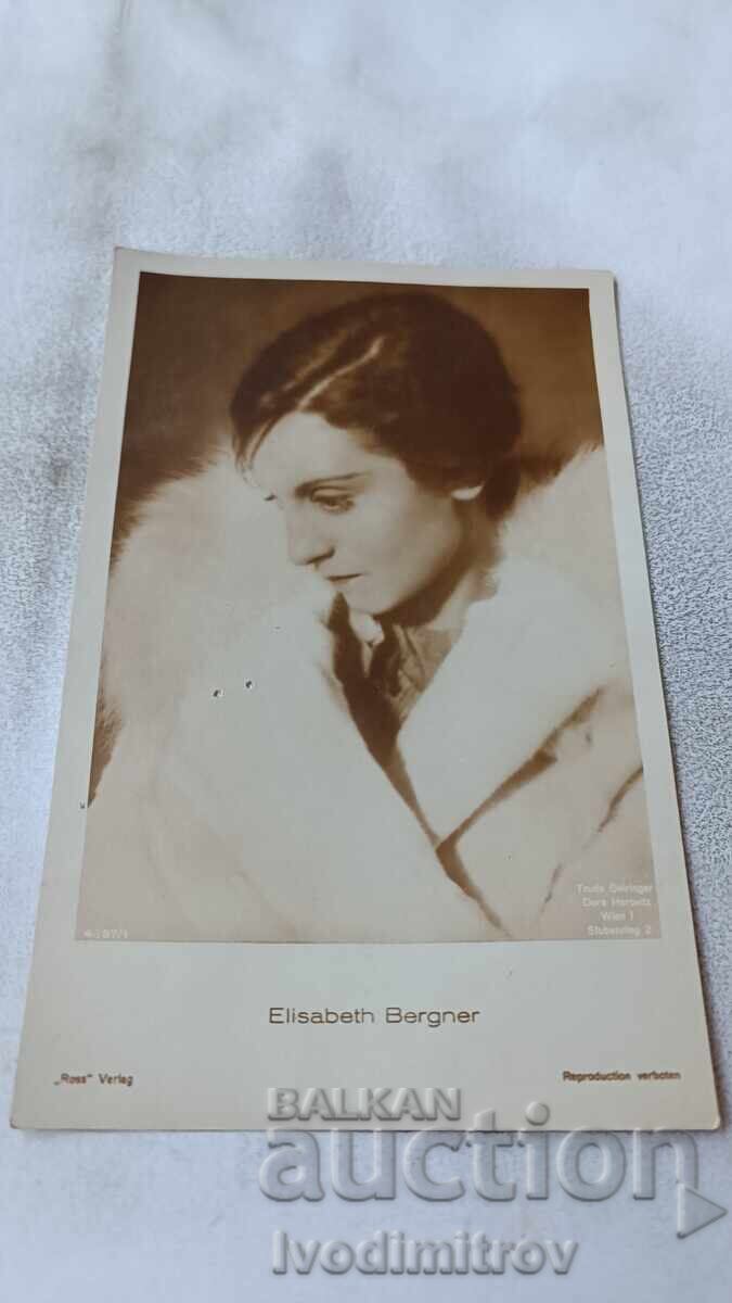 Carte poștală Elisabeth Bergner Carte poștală Elisabeth Bergner
