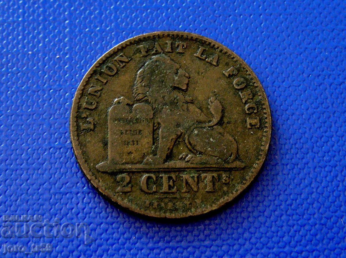 Βέλγιο 2 λεπτά /2 Centimes/ 1902