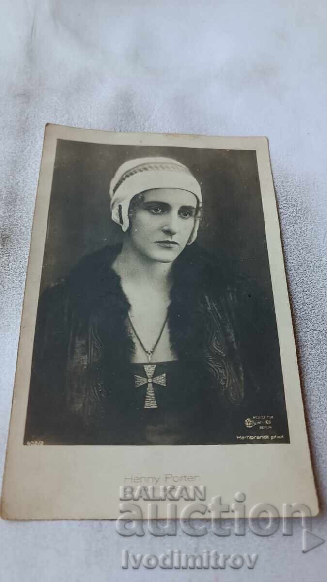 Carte poștală Henny Porten în rolul Annei Bolayn 1926
