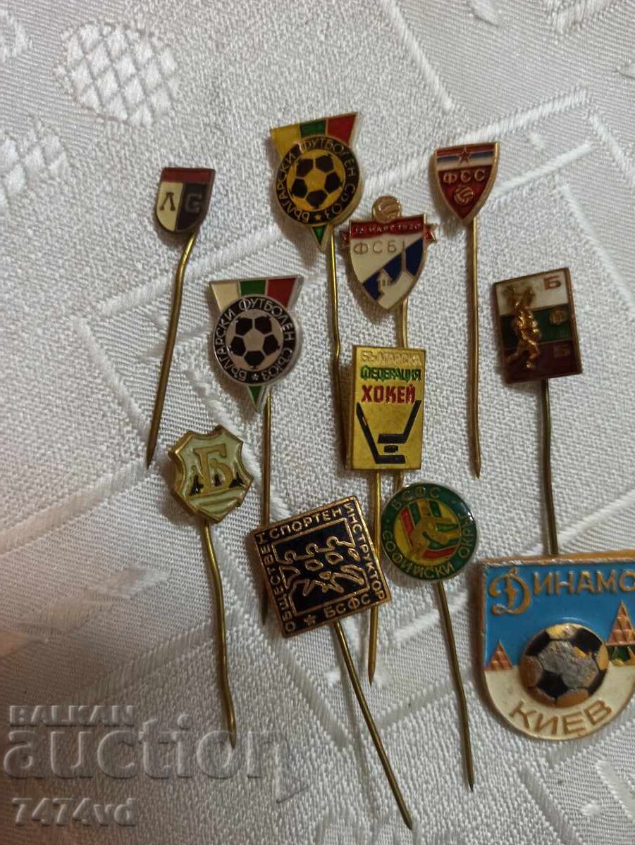 Delivery of 11 SOCIAL BADGES FOOTBALL-LEVSKI AND OTHERS