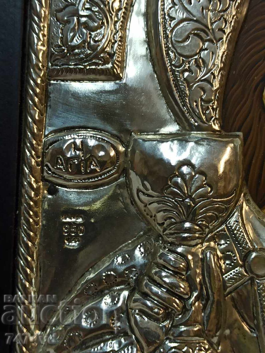 Livrarea Icoană masivă din argint a Sf. Varvara, argint 950