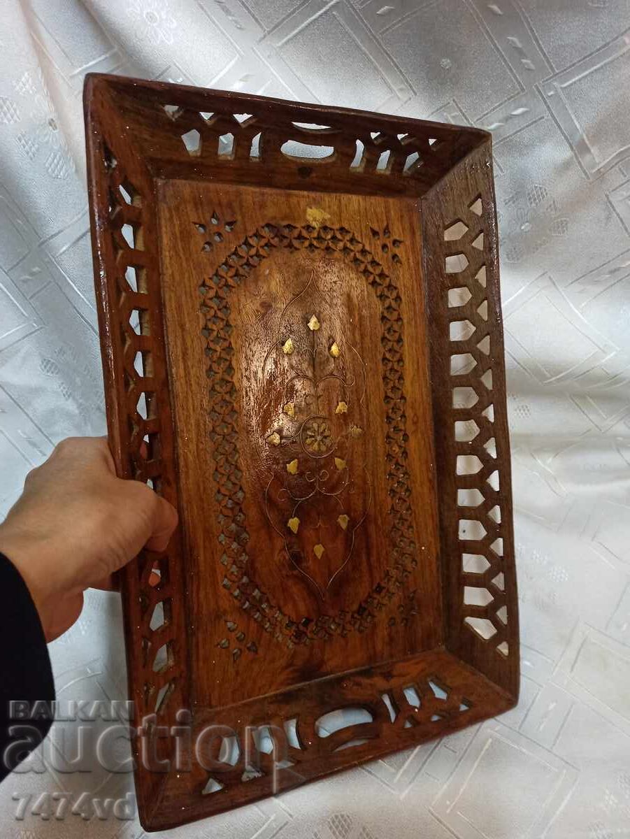 Ξύλινος Δίσκος Ξυλόγλυπτος, Διακοσμητικά Στοιχεία - 6