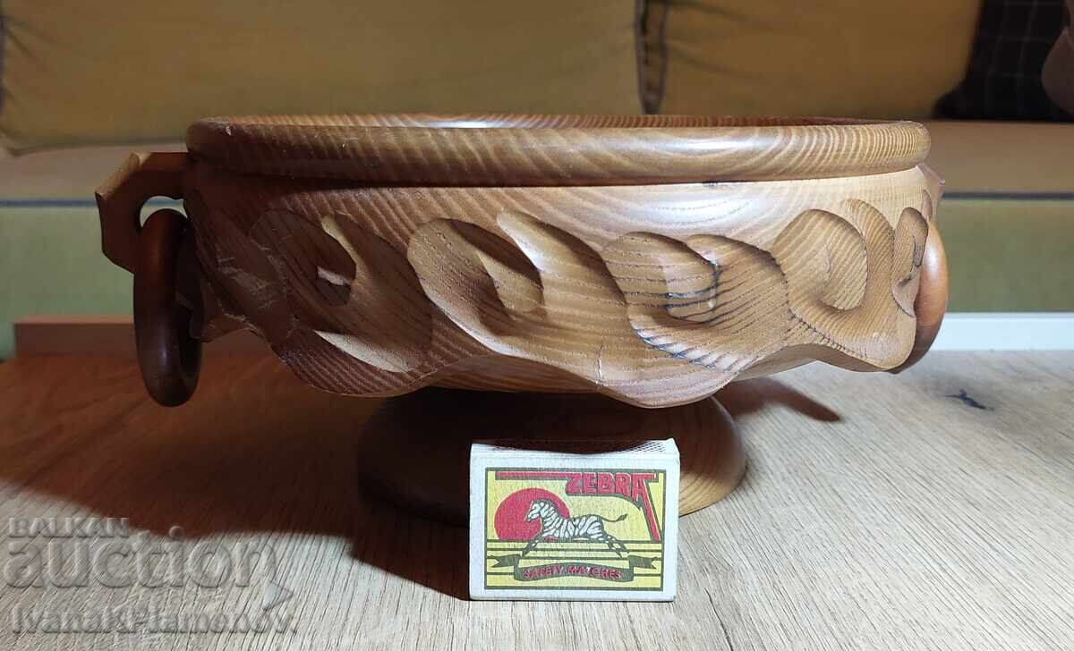 Bol sculptat în lemn pentru cunoscători - 6