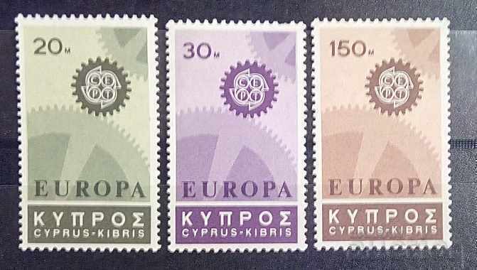 Гръцки Кипър 1967 Европа CEPT MNH