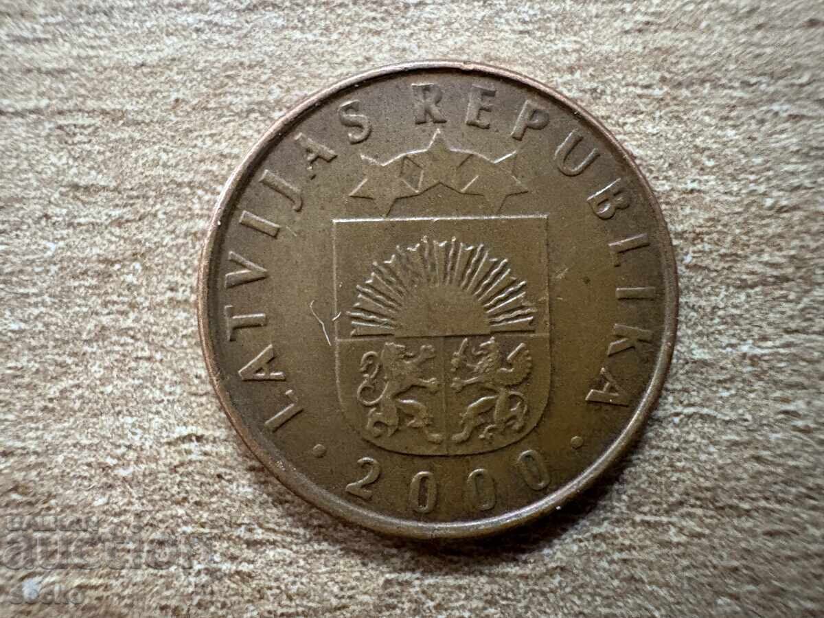 Letonia - 2 santimi (2000) cu preț 0.30 BGN | € 0.15 Letonia - 2 santimi (2000) cu preț 0.30 BGN | € 0.15