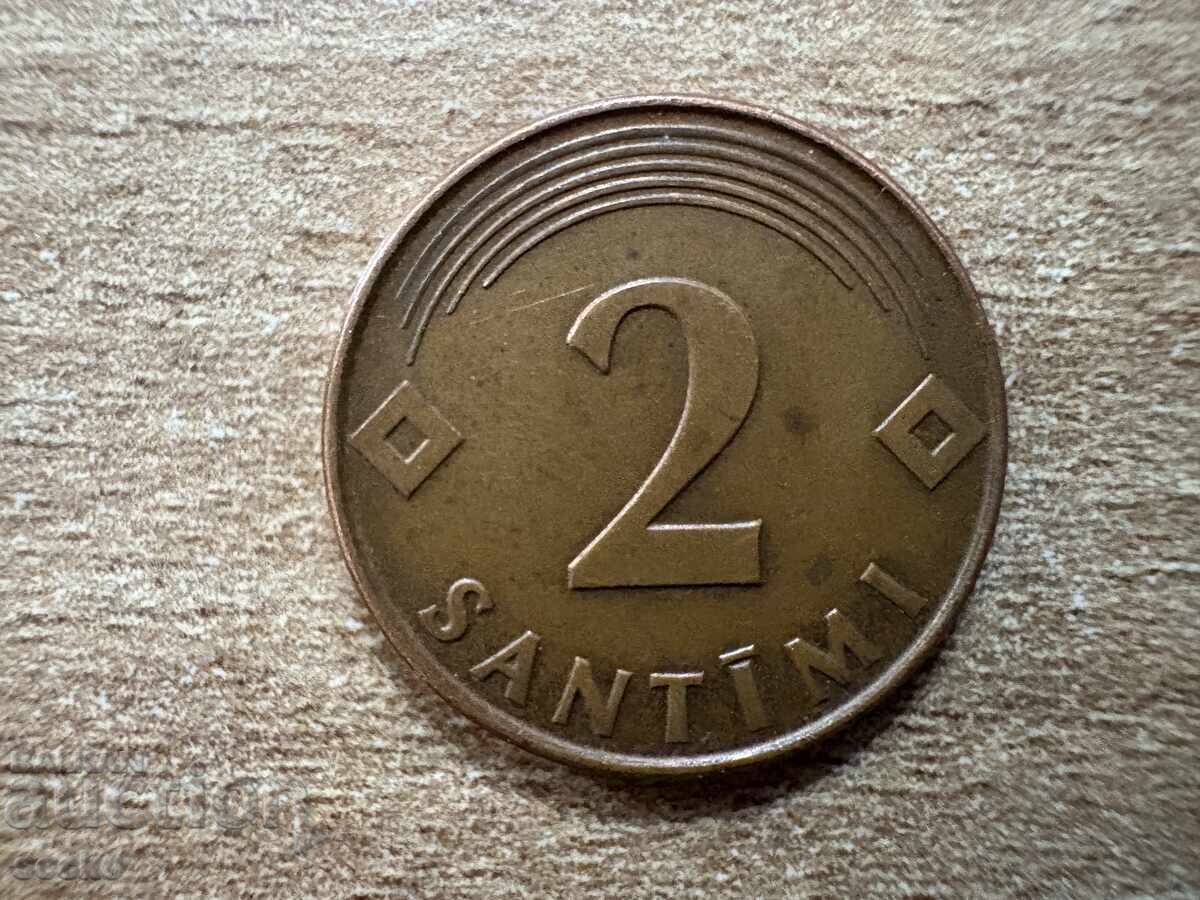 Letonia - 2 santimi (2000) Letonia - 2 santimi (2000)