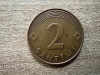 Латвия - 2 сантими (2000)
