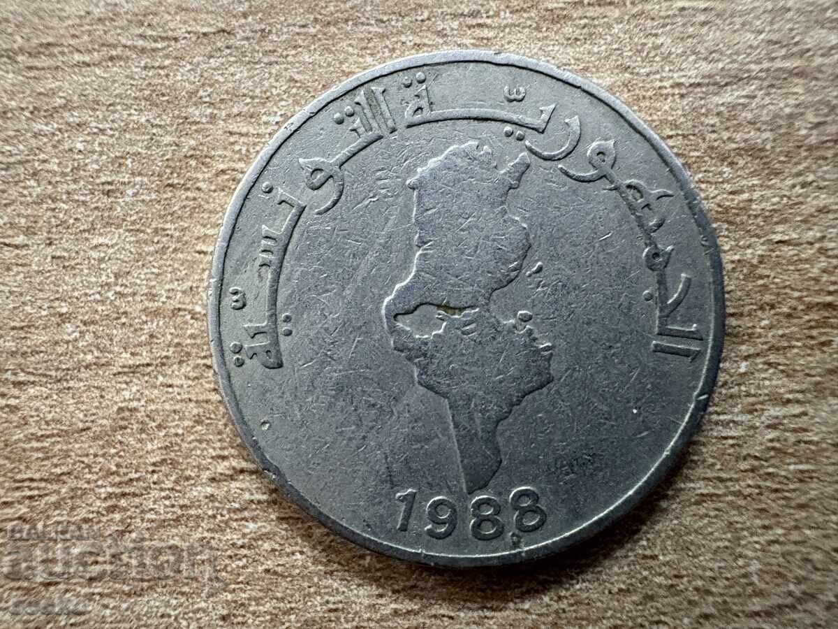 Tunisia - 1/2 dinar (1988) cu preț 0.45 BGN | € 0.23 Tunisia - 1/2 dinar (1988) cu preț 0.45 BGN | € 0.23