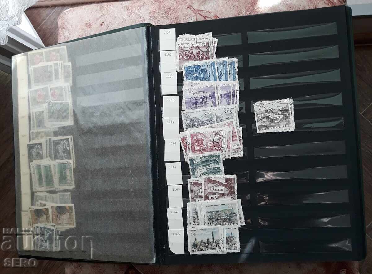 Licitație Filatelie - clasor cu 12 foi și presupun că vreo 300 de timbre poștale Licitație Filatelie - clasor cu 12 foi și presupun că vreo 300 de timbre poștale