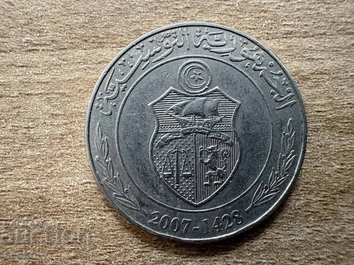 Tunisia - 1 dinar (2007) cu preț 0.90 BGN | € 0.46