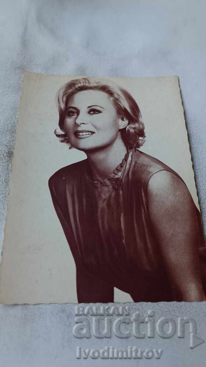 Postcard of Michèle Morgan