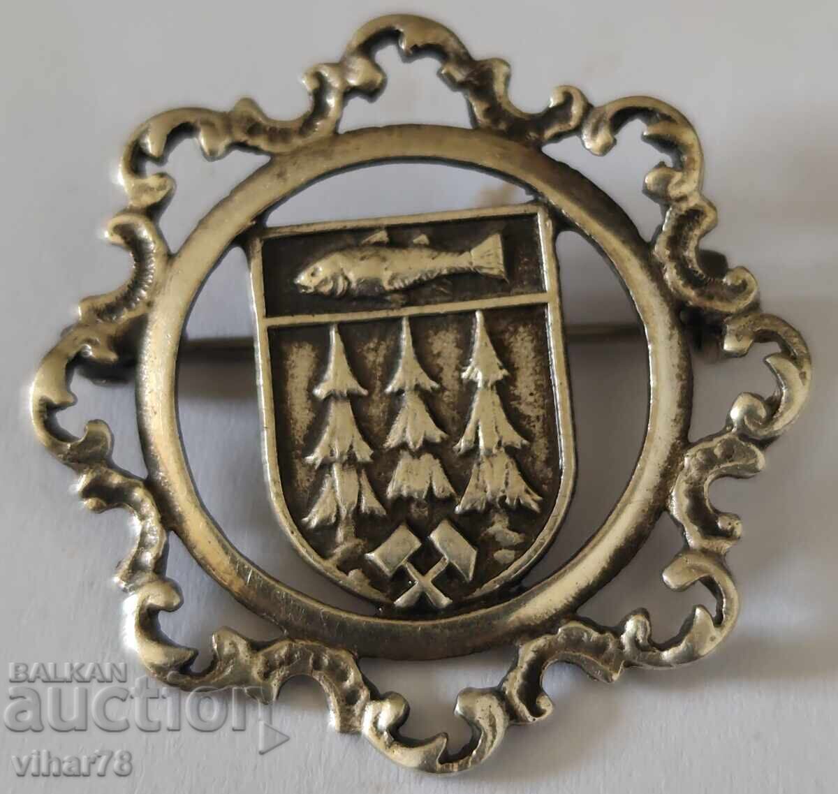 BROȘĂ MARO-ARGINTIU VECHI